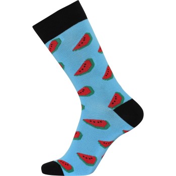 Claudio Strømper 3P Patterned Cotton Socks Turkise Str 40/47 Herre