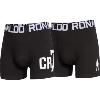 CR7 Cristiano Ronaldo 2P Boys Line Trunk Sort bomuld 158-164