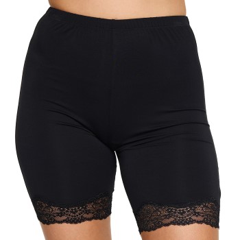 Damella Bamboo Lace Shorts Sort Bambus Large Dame