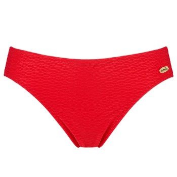 Damella Brigitte Textured Bikini Brief Rød nylon 42 Dame