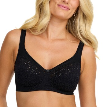 Damella BH Classic Soft Lace Bra Sort B 95 Dame