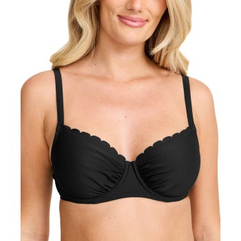 Damella Grace Wavy Bikini Bra Sort F/G 48 Dame