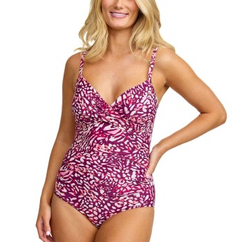 Damella Tara Swimsuit Pattern Rosa Mønster  38 Dame