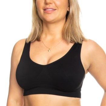 Decoy BH Bra Top Wide Straps Sort polyamid Large Dame