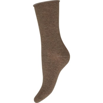 Decoy Strømper 2P Fine Knit Cotton Socks Brun Strl 37/41 Dame