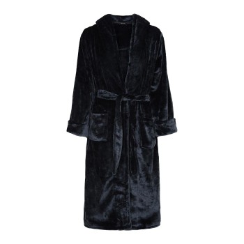 Se Decoy Long Terry Robe With Hood Sort polyester X-Small Dame hos Timarco