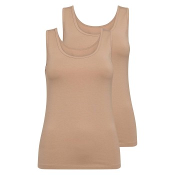 Decoy 2P Wide Strap Bamboo Top Beige 3XL Dame