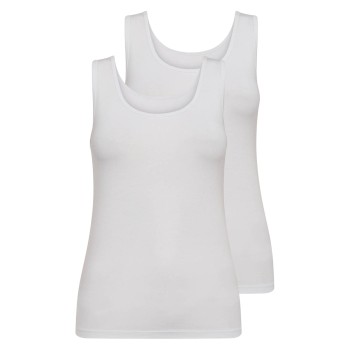 Decoy 2P Wide Strap Bamboo Top Hvid Large Dame