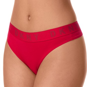 DKNY Trusser Cozy Boyfriend Thong Rød Medium Dame