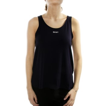 DKNY Walk The Line Tank Marineblå polyester X-Small Dame