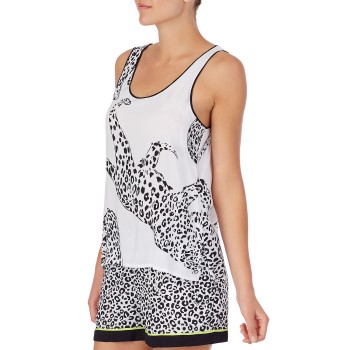 DKNY Wild Side Top and Shorts Set Sort/Hvid viskose Large Dame