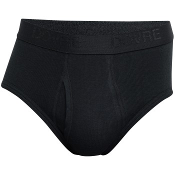 Dovre Brief With Fly Sort økologisk bomuld Medium Herre