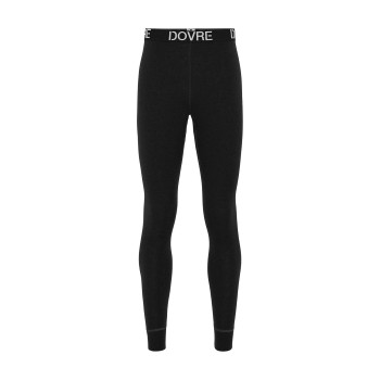 Dovre Organic Wool Long Johns Sort merinould X-Large Herre