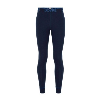Dovre Organic Wool Long Johns Marineblå merinould Large Herre