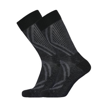 Dovre Strømper 2P Organic Wool Terry Socks Sort Srl 44/47 Herre
