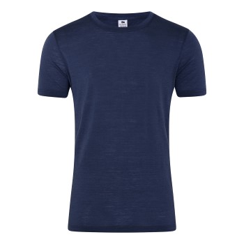 Dovre Wool Light T-Shirt Marineblå uld XX-Large Herre