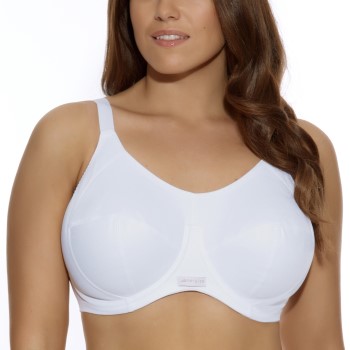 Elomi BH Energise Sports Bra Hvid nylon L 75 Dame