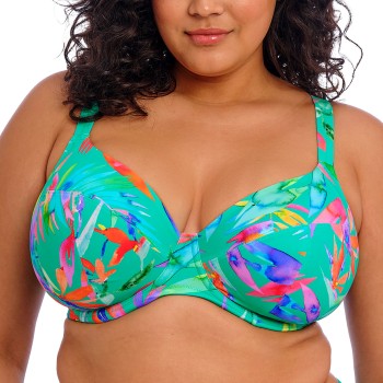 Elomi Toyama Tides Underwire Plunge Bikini Top Flerfarvet F 80 Dame
