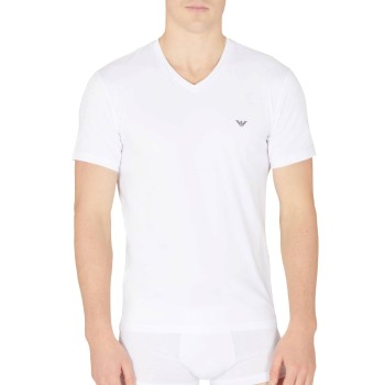 Emporio Armani Armani Cotton V-neck T-shirt Hvid bomuld X-Large Herre
