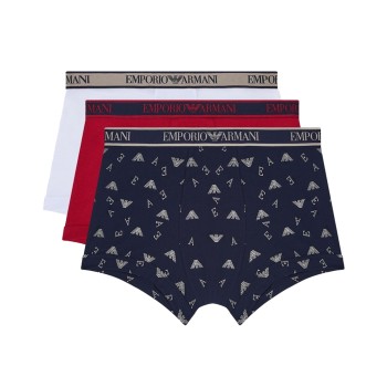 Emporio Armani Armani Logo Boxer Briefs With Core Logo Waistband 3P Flerfarvet-2 bomuld X-Large Herre