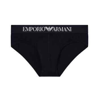 Emporio Armani Armani Logo Brief Sort bomuld X-Large Herre