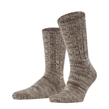 Falke Strømper Brooklyn Sock Brun økologisk bomuld Str 39/42 Herre