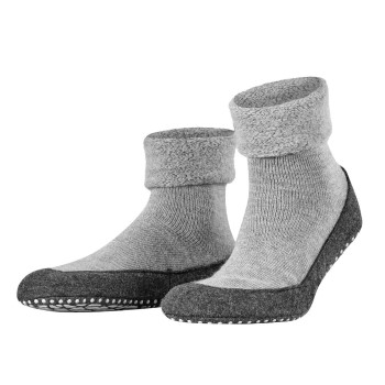 Falke Strømper Cosyshoe Adult Lysegrå uld Str 43/44 Herre