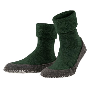 Falke Strømper Cosyshoe Adult Grøn uld Str 45/46 Herre