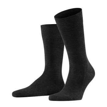 Falke Strømper Family Crew Sock Antracit bomuld Str 39/42 Herre