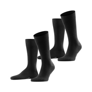 Falke Strømper 2P Happy Socks Sort Str 39/42 Herre