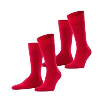 Falke Strømper 2P Happy Socks Rød Str 39/42 Herre