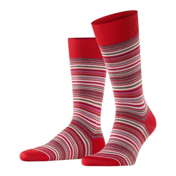Falke Strømper Microblock Socks Rød Mønster  bomuld Str 39/40 Herre