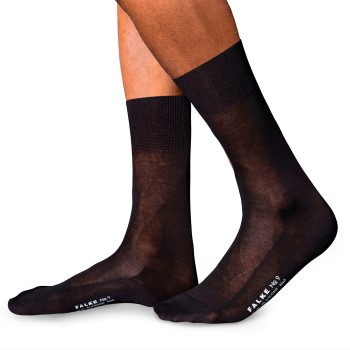 Falke Strømper No. 9 Sort bomuld Str 43/44 Herre