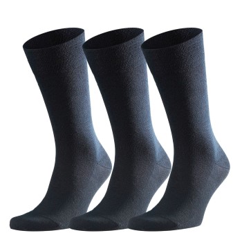 Falke Strømper 3P Sensitive Berlin Marineblå Str 43/46 Herre