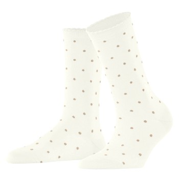 Falke Strømper Women Spike Dot Socks Benhvid bomuld Str 39/42 Dame