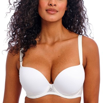 Freya BH Fascinate UW Moulded Plunge T-Shirt Bra Hvid F 85 Dame