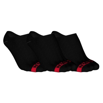 HUGO Strømper 3P Plush Tape Socks Sort bomuld Str 39/42