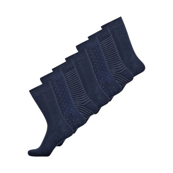 JBS Strømper 7P Bamboo Socks Marineblå Str 37/40