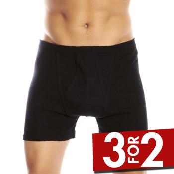 JBS Basic Fly Boxer Sort bomuld XX-Large Herre