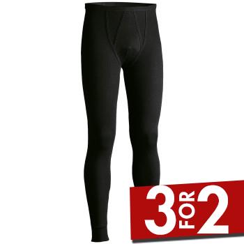JBS Lange Underbukser Basic Long Johns Sort bomuld Medium Herre