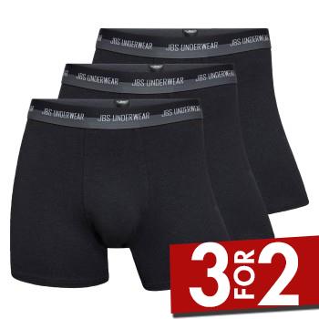 JBS 3P Hemp Tights Boxers Sort økologisk bomuld 3XL Herre