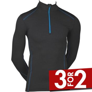 JBS Proactive Long Sleeve Zipper 426-16 Sort X-Large Herre