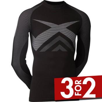 JBS Proactive Shirt Long Sleeve 429-14 Sort S/M Herre
