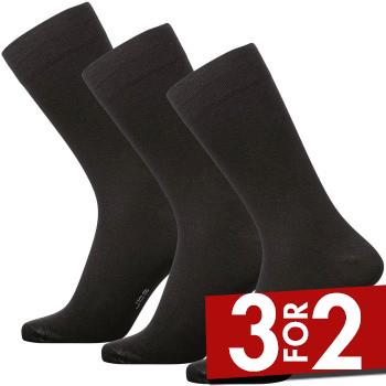 JBS Strømper 3P Socks Sort Str 40/47 Herre