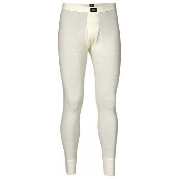 JBS Lange Underbukser Wool Long Johns With Fly Creme uld Medium Herre