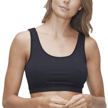 JBS of Denmark BH Bamboo Bra Top Wide Straps Sort Medium Dame
