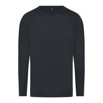 JBS of Denmark Wool Long Sleeve T-shirt Sort uld X-Large Herre