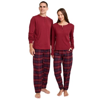 Jockey Pyjama 11 Mix Cotton Marine/Rød bomuld X-Large Herre
