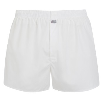 Jockey Woven Poplin Boxer Shorts Hvid bomuld Small Herre