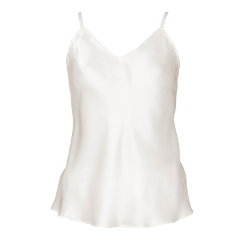 Lady Avenue Pure Silk Camisole With Cording Benhvid silke Large Dame